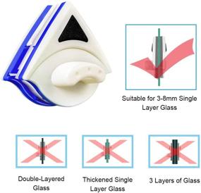 img 4 attached to 🪟 High-rise Magnetic Double-Sided Window Glass Cleaning Tool for Efficient Wiping of Single Glazed Surfaces