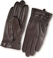 yiseven men's sheepskin leather 🧤 motorcycle gloves & mittens: premium touchscreen accessories logo