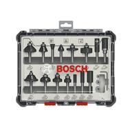 🔧набор фрез bosch professional из 15 предметов, модель 2607017473. логотип