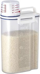 img 4 attached to 🍚 Asvel 7509 Plastic Rice Container with Clear Pour Spout - 2KG Capacity