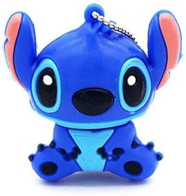 img 4 attached to Stitch Blue Shape Design 16GB USB 2.0 Флеш-накопитель – Милый флеш-драйв для хранения данных – Оригинальный флеш-накопитель Stitch – Подарок Карточка с персонажем