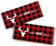 prancing plaid wrapper christmas holiday logo