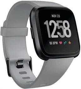 img 4 attached to Замена ремешков для Fitbit Versa от GinCoband для Fitbit Versa/Versa Lite/Versa SE Без трекера 10 цветов Большие и маленькие Женские (Серый)