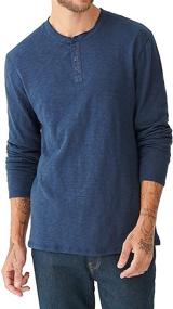 img 4 attached to Lucky Brand Sleeve Henley Black Men's Clothing