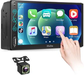 img 4 attached to 🚗 Hieha Double Din Car Stereo with Apple Carplay & Android Auto: 7" HD Touchscreen, Bluetooth, Backup Camera & More!