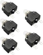 iztoss 5pcs 5a amp circuit breakers: manual reset, quick connect terminals, waterproof, transparent cap logo
