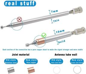 img 1 attached to 📻 Улучшите свой опыт FM-радио с помощью внутренней телескопической антенны Ancable - Сильный сигнал приема для настольного радио, HiFi, AV стерео ресивера и мини-системы.