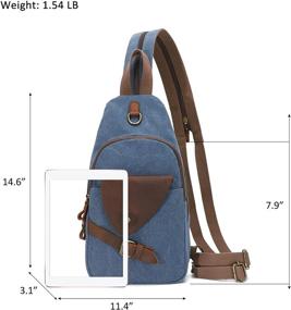 img 3 attached to 🎒 2022 Crossbody Backpack Shoulder Daypack - Stylish and Versatile Casual Daypacks