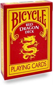 img 3 attached to Bicycle Red Dragon Deck - Uniquely Reverse Back Specialty Bicycle Cards