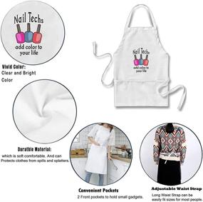 img 3 attached to Julou Techs Color Apron Women