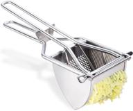 🥔 yostar heavy duty stainless steel potato ricer: commercial grade masher for creamy mashed potatoes, baby food, and juice logo