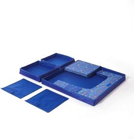 img 2 attached to 🐾 Idea Nuova Paw Patrol 3-Piece Collapsible Set: Storage Table and 2 Ottomans, in Blue