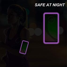 img 1 attached to Sweatproof Purple Running Armband for Motorola Phones: RUNBACH Exercise Bag G Fast/G Pro/G Stylus/G8/G8 Power/G8 Play/G8 Plus/G7/G7 Power/G7 Play/G7 Plus/E/E6/E6 Plus/Z4