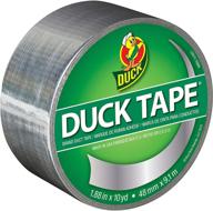 🦆 duck 280621 metallic chrome color duct tape - 1.88 inches x 10 yards, single roll, 1.88" x 10 yd logo