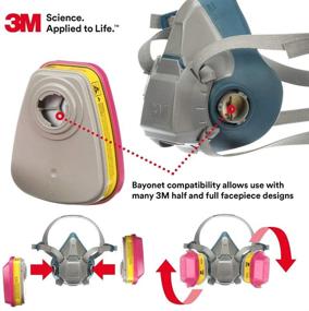 img 1 attached to 🌬️ 3M Cartridge 60923: Full Respiratory Protection for Enhanced Safety