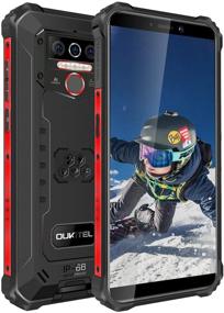 img 4 attached to OUKITEL WP5 Rugged Cell Phones: IP68 Waterproof Android 10 Smartphone with 8000mAh Battery, Triple Camera, Face ID, and Dual Sim