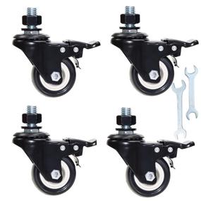 img 3 attached to Swivel Stem 🔁 Casters with Caster Wheels