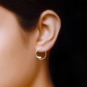 img 1 attached to LeCalla Sterling Silver Jewelry - Stylish & Versatile Threader Earrings for Women, Girls, and Teens