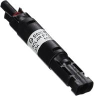 🔌 renogy 30a waterproof in-line fuse holder male and female connector, 30a, black logo