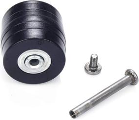 img 3 attached to 🧳 Upgrade Your Luggage with FASTROHY 2 Set Replacement Wheels - OD 42mm Rubber Screw Kit!