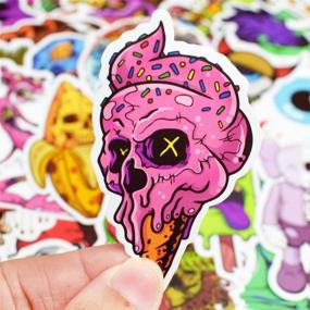 img 2 attached to 👻 100pcs Horror Stickers Pack: Vinyl Punk Terror Decals for Water Bottles, Laptops & More - Perfect Horror Gifts for Adults & Teens