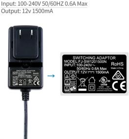 img 4 attached to 🔌 Official Standards Feelworld Power Adapter for Camera Monitors F450 FW450 F550 F570 FW759 FW760 FH7 T7 T756 - 12V/1.5A