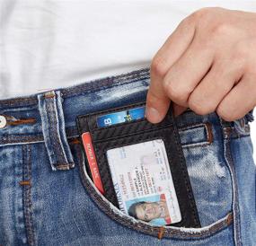 img 2 attached to SimpacX Wallet Pocket Minimalist Secure Men's Accessories and Wallets, Card Cases & Money Organizers