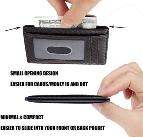 img 1 attached to SimpacX Wallet Pocket Minimalist Secure Men's Accessories and Wallets, Card Cases & Money Organizers