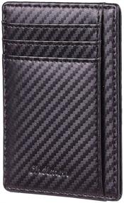 img 4 attached to SimpacX Wallet Pocket Minimalist Secure Men's Accessories and Wallets, Card Cases & Money Organizers