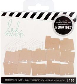img 1 attached to 📸 Набор для создания памятных колодок Heidi Swapp 313036 - Kraft: украсьте ваши воспоминания 100 элементами