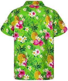 img 3 attached to Kameha Hawaiian Shortsleeve Pineapple Leaves Boys' Clothing and Tops, Tees & Shirts