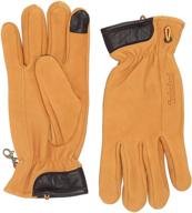 timberland nubuck glove touchscreen wheat men's accessories and gloves & mittens logo