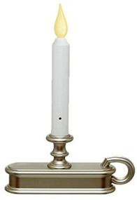 img 1 attached to 🕯️ Enhance your Home Décor with our Window Candle with Light Sensor - Orange Flame and Pewter Base (FPC1225P)