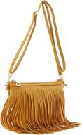 👜 fashionable small fringe crossbody bag with wrist strap - women's handbags, wallets, and crossbody bags logo