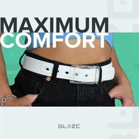 img 1 attached to 🔥 Blaze Belts Silicone Belt: A Must-Have Adjustable Men's Accessories in Belts