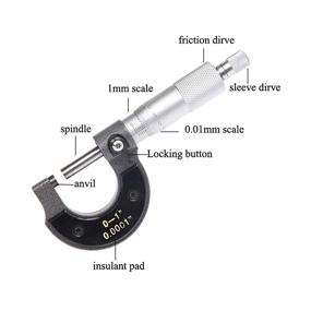 img 3 attached to Bexlands 0-1 Inch Outside Micrometer with Graduation