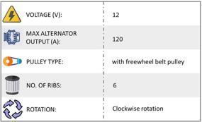 img 2 attached to 🚗 Premier Gear PG-13853 Alternator Replacement: Jetta, Beetle, Golf, TT Quattro, TT & More