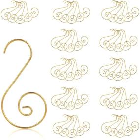 img 4 attached to 🎄 KAKOO 100pcs S-Shaped Ornament Hooks in Gold for Christmas Balls, Party, and Christmas Tree Decorations