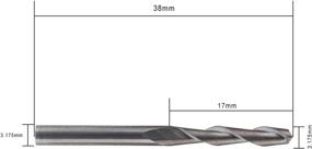 img 3 attached to 🛠️ OSCARBIDE Carbide Ball Nose End Mills 1/8" Shank Spiral Router Bits with 2 Flutes - Engraving, Milling, 3D Sculpturing, Roughing - Acrylic, Wood, PVC, Aluminum - Pack of 10