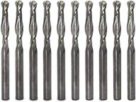 🛠️ oscarbide carbide ball nose end mills 1/8" shank spiral router bits with 2 flutes - engraving, milling, 3d sculpturing, roughing - acrylic, wood, pvc, aluminum - pack of 10 logo