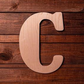 img 3 attached to 🔤 Vintage 23-Inch Unfinished Letter C by UNFINISHEDWOODCO - 23" Tall