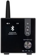 🔊 s.m.s.l sa300 hifi digital amplifier, class d power amp with infineon's ma12070 chip, rca usb bluetooth 5.0 aptx input, multiple eq modes - remote control included (black) logo