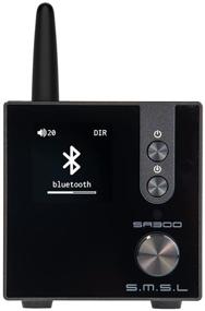 img 4 attached to 🔊 S.M.S.L SA300 HiFi Digital Amplifier, Class D Power Amp with Infineon's MA12070 Chip, RCA USB Bluetooth 5.0 APTX Input, Multiple EQ Modes - Remote Control Included (Black)