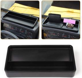 img 3 attached to 🚙 Enhance Your Jeep Wrangler TJ 1997-2006 Dash with JeCar TJ Dash Tray - Secure Storage & Useable Space