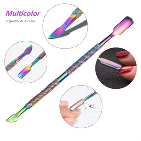 img 1 attached to 💅 FULINJOY 2PCS Cuticle Pusher and Cutter: Premium Stainless Steel Dual Head Cutter for Flawless Manicure and Pedicure of Fingernails and Toenails