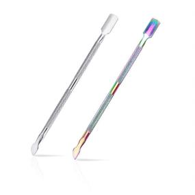 img 3 attached to 💅 FULINJOY 2PCS Cuticle Pusher and Cutter: Premium Stainless Steel Dual Head Cutter for Flawless Manicure and Pedicure of Fingernails and Toenails