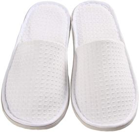 img 4 attached to 🩺 Pack of 5 Disposable Slippers for Women and Men - Ideal for Spa Guests