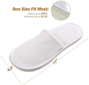 img 2 attached to 🩺 Pack of 5 Disposable Slippers for Women and Men - Ideal for Spa Guests