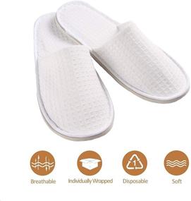 img 3 attached to 🩺 Pack of 5 Disposable Slippers for Women and Men - Ideal for Spa Guests