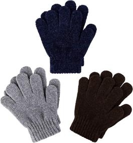 img 4 attached to Ultimate Cooraby Chenille Stretchy Cashmere Knitted Boys' Accessories for Cold Weather